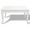 VidaXL Table basse 80 x 80 x 42 cm Laquée Blanc 243379