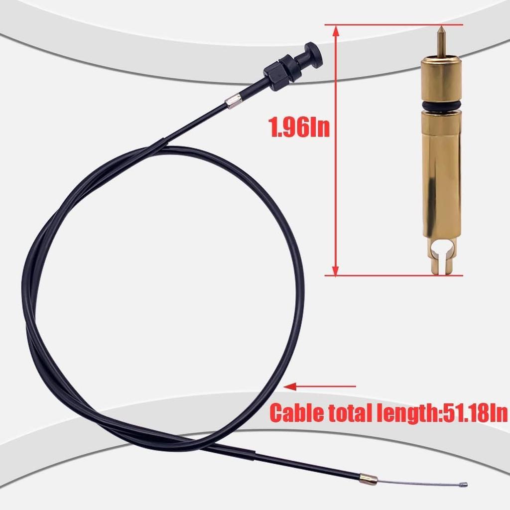 Carburetor Choke Cable And Starter Valve Plunger Kit Compatible With Honda TRX500 Foreman Rubicon 500 Choke Cable TRX500FPA TRX500FM TRX500FA