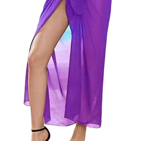 Cover Up Skirt Quick-Drying Beach Wrap Skirt Loose Fit Breathable Anti-UV Swimwear Beachwear Mesh Bikini Cover Up