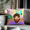 Viral Mmonchhichiead Cushion Cover Antidustmite Pillowcase Invisible Zipper Silky Short Plush Sofa Cushion Cover