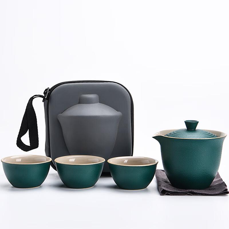 

Portable Ceramic Kung Fu Tea Set