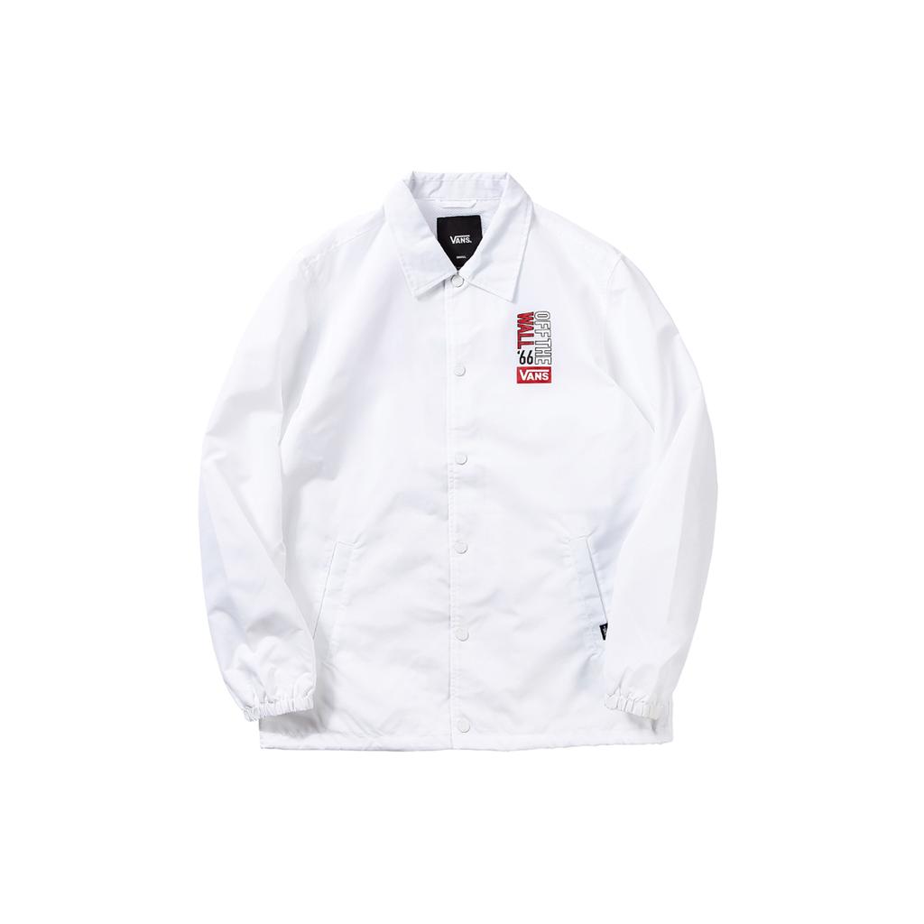 Vans Casual Windbreaker Coach Jacket Men Jackets White VN0A4UR7WHT
