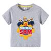 Anime Kids Tee Shirts Fireman Sam Graphic T Shirt for Boys Clothing Pop Hot Sale Girls Short Sleeved T-shirt Funny Kid Y2k Tops