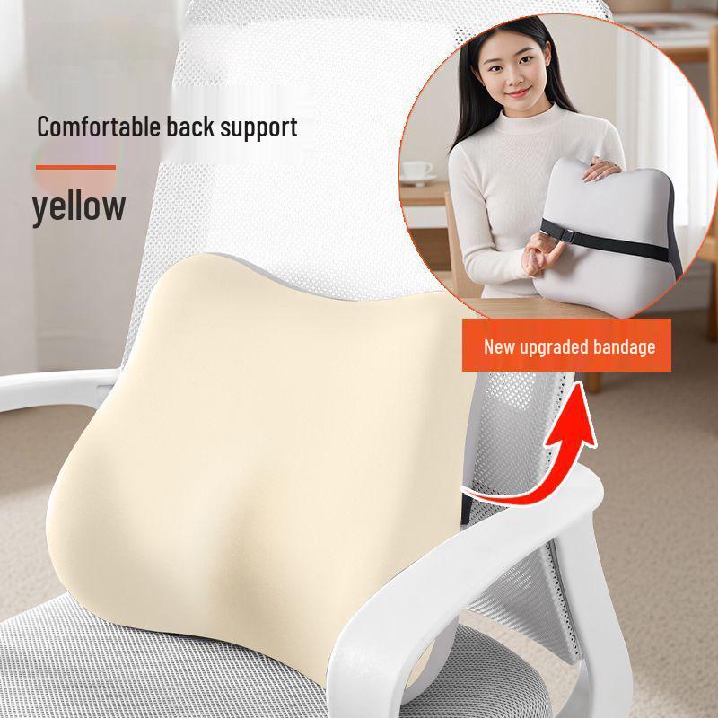 Ergonomic Memory Foam Seat & Lumbar Support Cushion for Office Chair