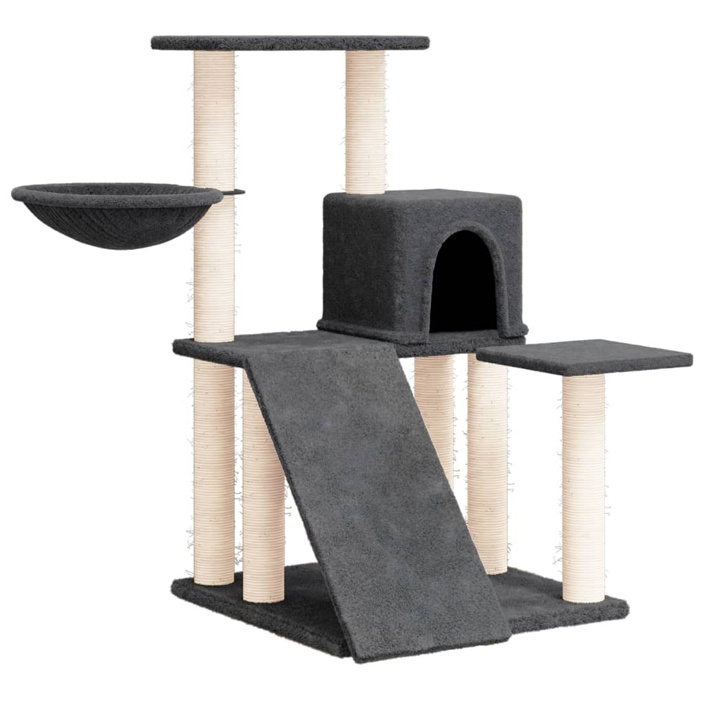 Scratching Post with Sisal Scratching Posts Dark Grey 82 cm