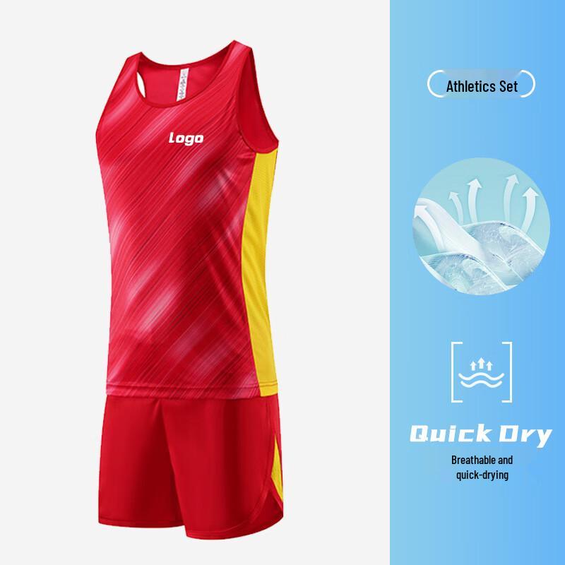 Unisex Quick-Dry Athletics Training Set (Vest & Shorts)