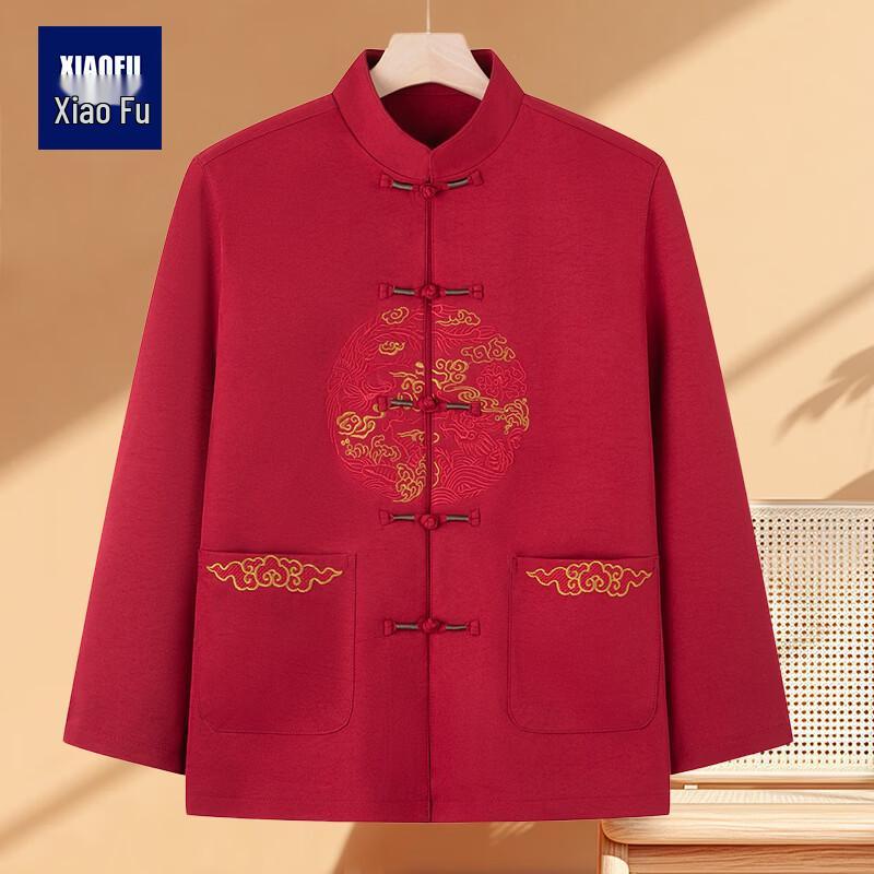 

Elderly Women s Embroidered Wool Knit Cardigan 2XL