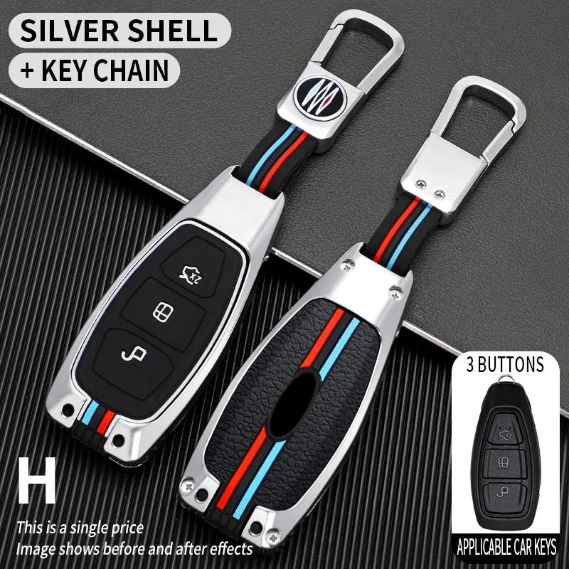 Zinklegierung Auto Fernbedienung Smart Key Etui Abdeckung Schale Für Ford Fiesta Focus 3 4 Mondeo Ecosport Kuga Focus ST Schutz Zubehör