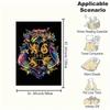Hogwarts House Crests Flowers Phone Case CoverBlanket Flannel Throw Blanket for Sofa, Bed, Travel, Camping, Office, Couch, Chair