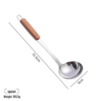 Wu Tuo Thickened Stainless Steel Spatula & Ladle Set