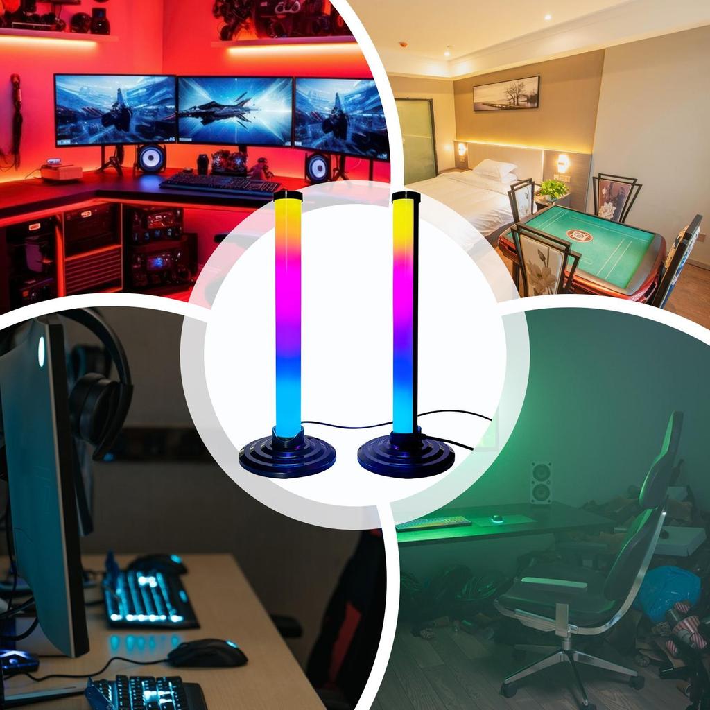 RGB Bar Synchronize Music Ambient Decor Voice Control Smart Light Bar for Home Theater Computer Desk Bedroom Streaming