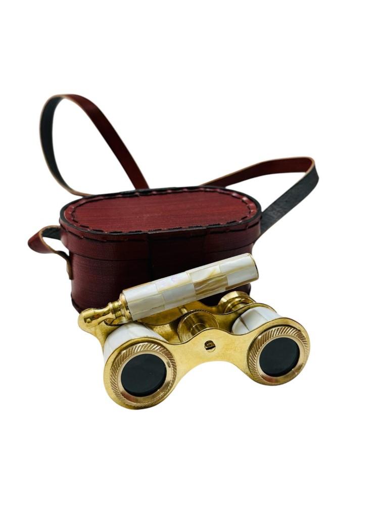 

Вінтажний бінокль складний монокль телескоп підзорна труба латунь антична обробка M аеро