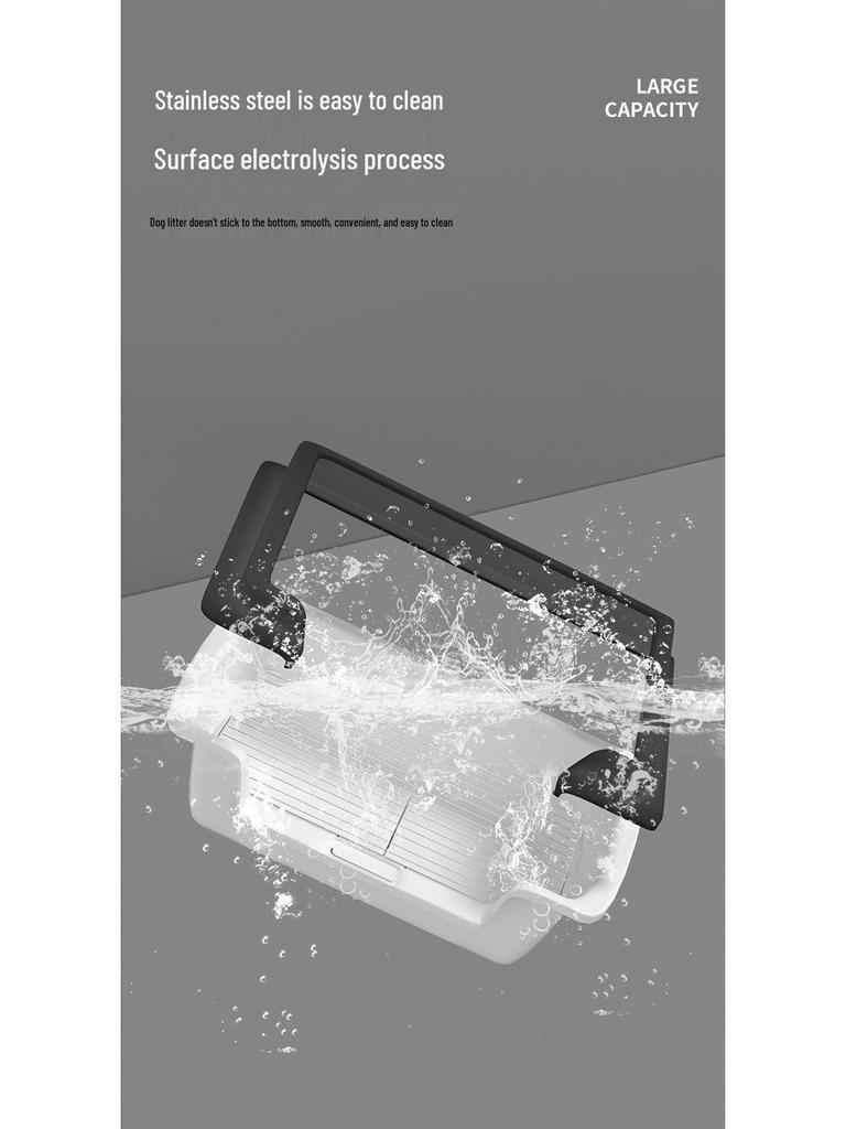 Automatická psí toaleta s protiskluzovým designem pro všechna plemena