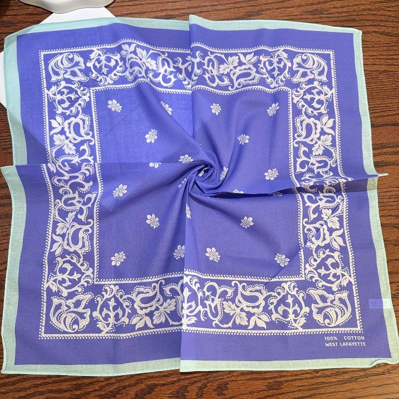 Spring and Autumn pure cotton 55cm small square scarf women's literary silk scarf versatile decorative scarf thin headscarf headband scarf
