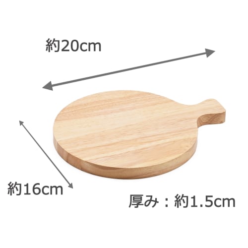 Swanson Shoji Mini Paddleboard, Round, Wooden, Approx. 8.8" W x 6.6" D x 0.5" H, Natural, DR-009