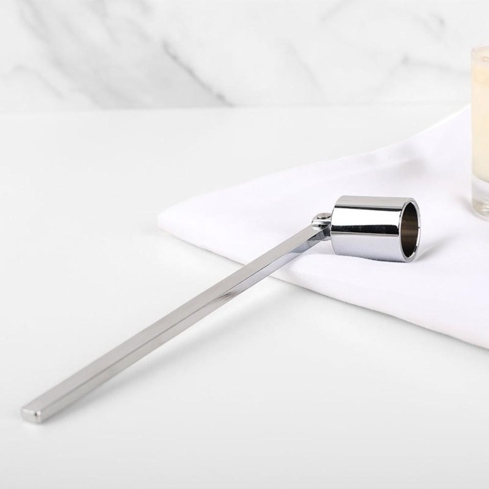 Long Handle Metal Candle Snuffer Multi Color Candle Extinguisher Bell-Shape Wick Cover  Home Decor