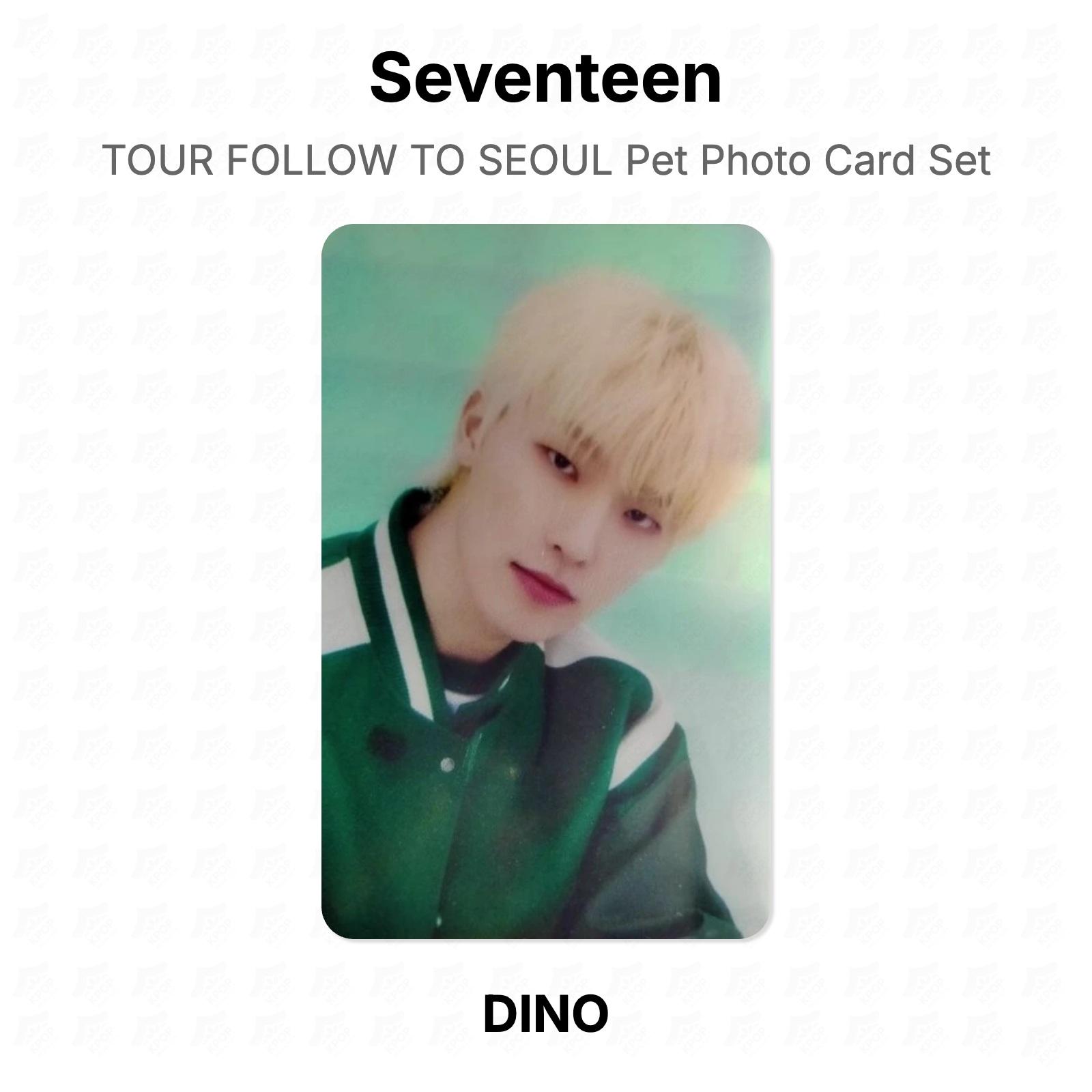 Seventeen TOUR FOLLOW TO SEOUL Pet Photo Card Set Official Photocard DINO
