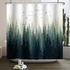 Misty Forest Shower Curtain for Bathroom Nature Mountain Tree Fog Woodland Waterproof Fabric Bathtub Shower Curtain Home Decor