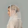 Soft Lace Headscarf Thin Bridal Face Covering Sophisticated Triangular Scarf  Religious Events