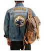 Xintang Mens Retro Heavy Industry Denim Jacket – High Street Turn-Down Collar Shirt Jacket 2025, American Loose Fit Top