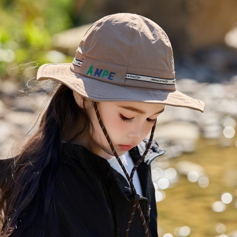Children'S Hat Outdoor Uv Protection Bucket Hat Baby Summer Windproof Sun Hat Boys And Girls Sun Hat