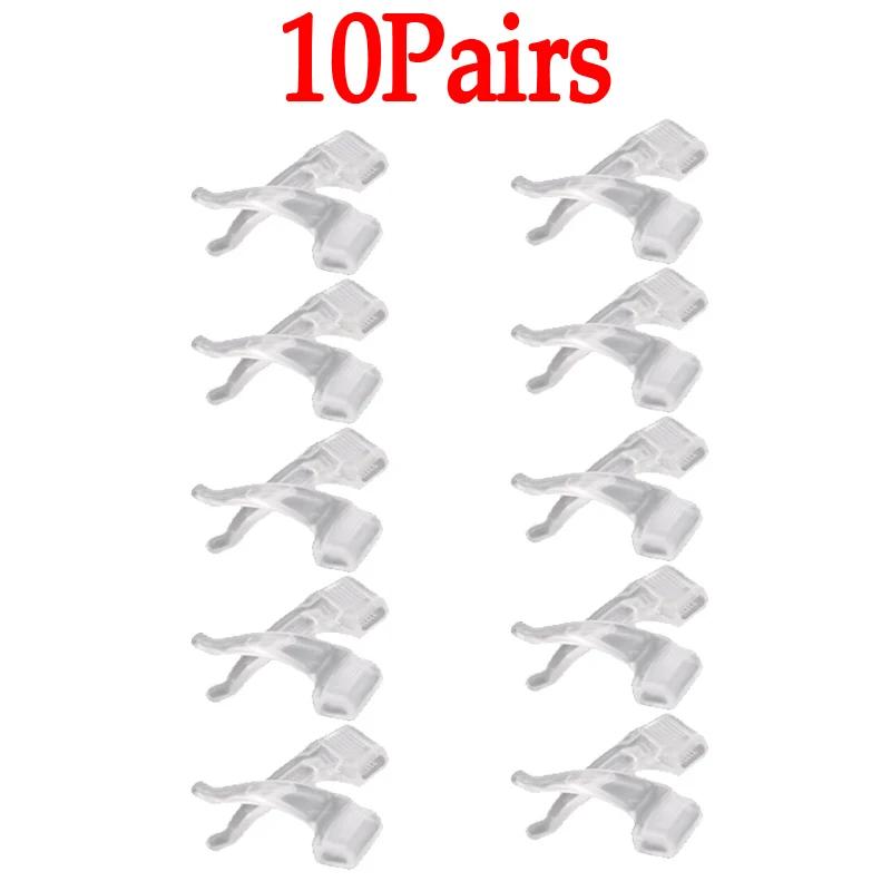 40Pcs Silicone Anti-slip Ear Hooks Holder for Glasses Black/Transparent Elastic Eyeglasses Retainer Holders Eyewear Accessories