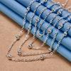925 Sterling Silver Delicate Beaded Necklace - Women's Fashion Party Wedding Gift Jewelry