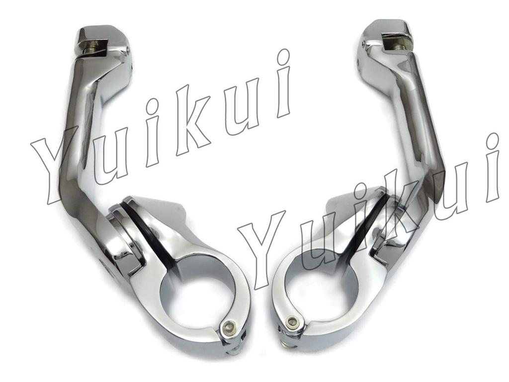 YUIKUI RACING Motorcycle Foot Pegs for Harley Touring and Road Highway Engine Guard Long Type Foot Tandem Compatible with King, Pegs, 1-1/4"/32mm