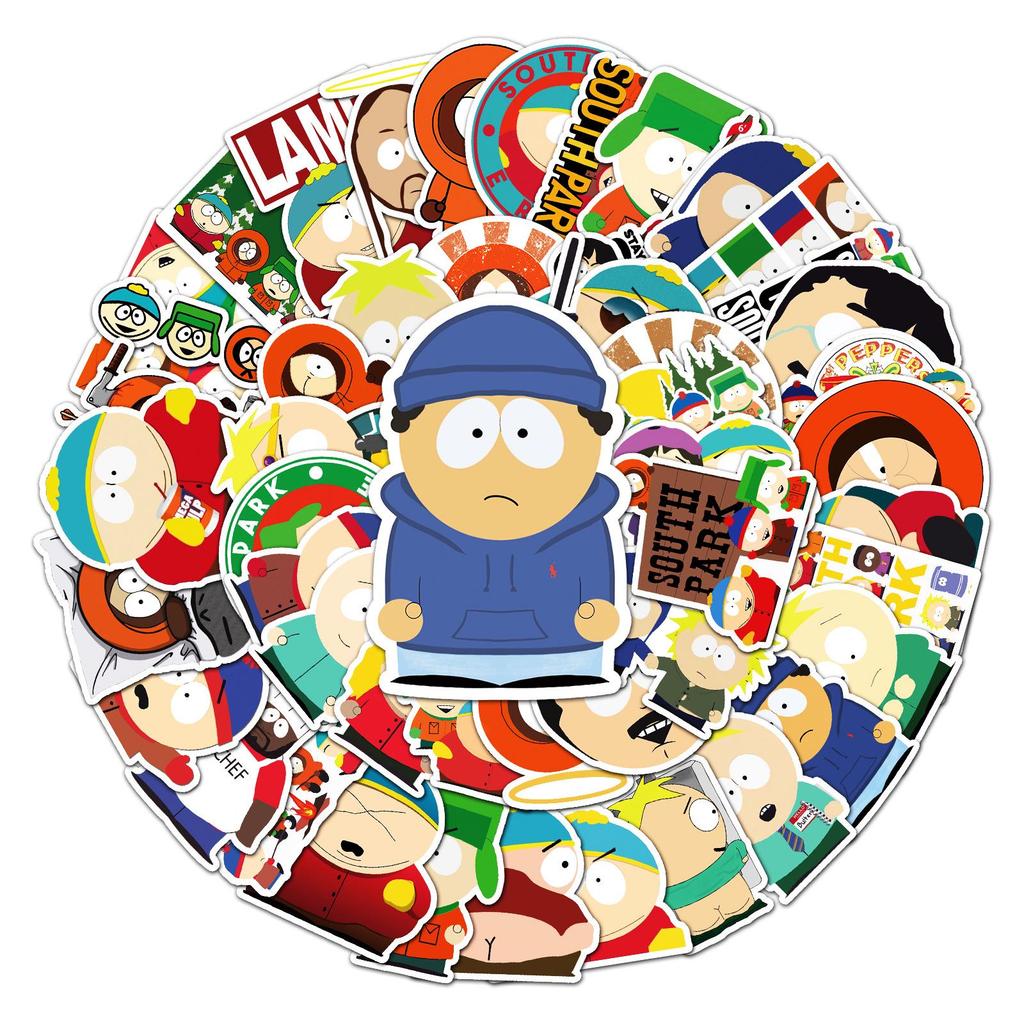 50 South Park Graffiti Cartoon Stickers - Creative DIY for Skateboards & Luggage