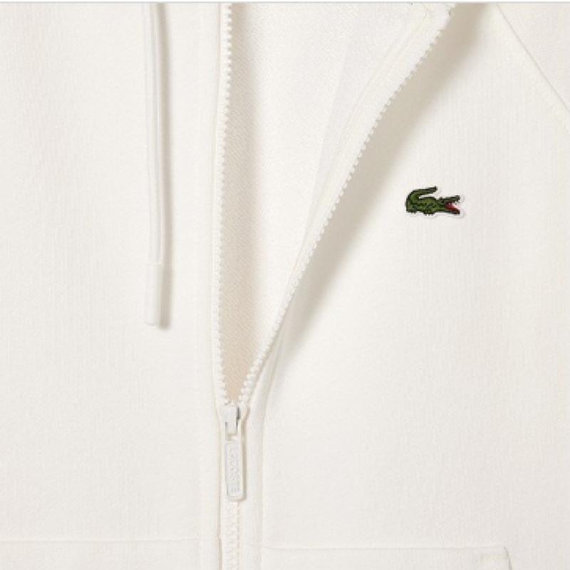 Lacoste Women S eSSenTialS Hooded Zip Up T ShirT Sf9213 54n 70v