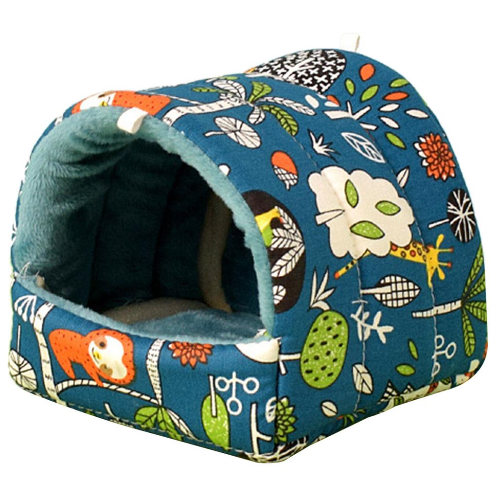 Small Animal Hammock House Hanging Tree Bed Cage Accessories Hamsters Plush Hideout Bedding Bed for Chipmunks Ferrets
