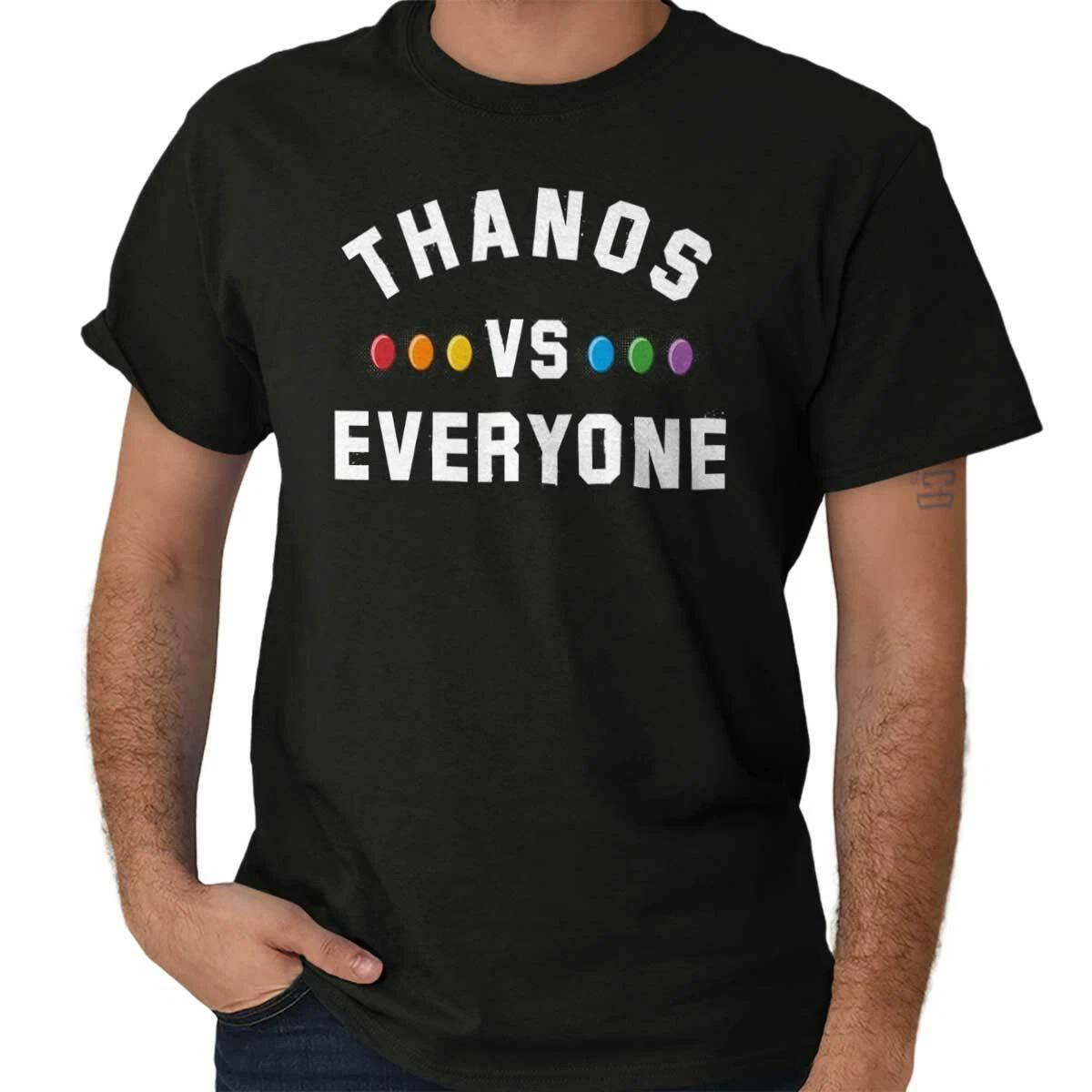 Evil Villain Vs Everyone Stone Snap Gauntlet Womens or Mens Crewneck T Shirt Tee XL