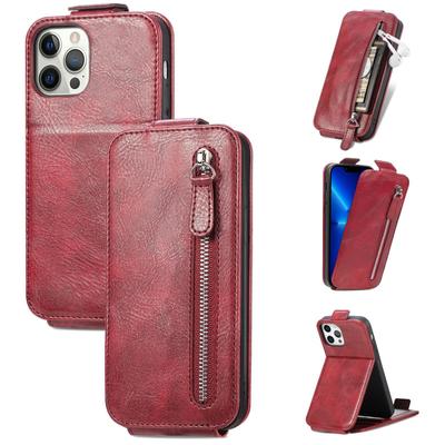 Vhodné pro iPhone 13 ProMax Peněženka Pouzdro na telefon 12 Ochranné pouzdro na zip IP13 Vložení karty Pouzdro na telefon