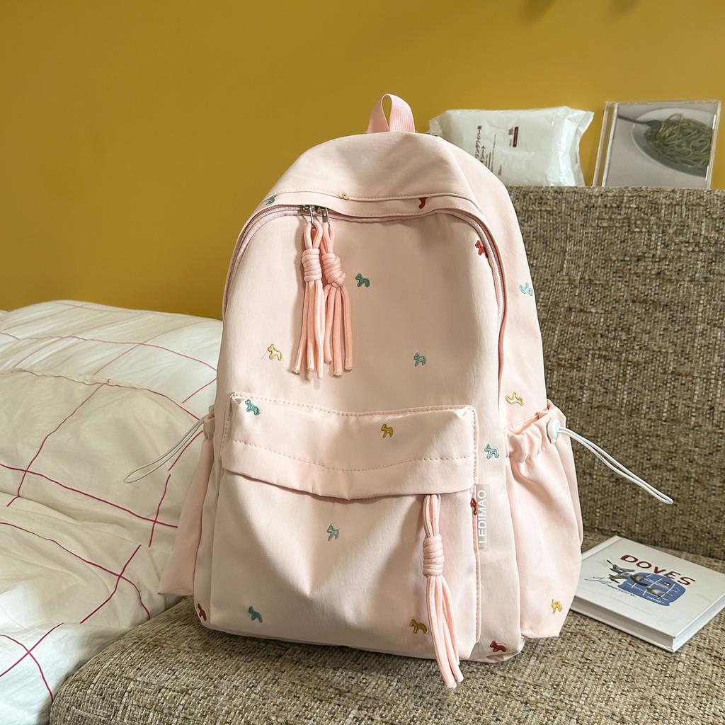 Schoolbag New High-value Small Fresh Cute Soft Girl Travel Backpack Japanese Ins Fashionable Sweet Primary School Backpack