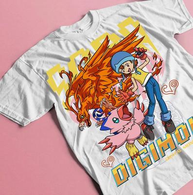 Omnimon and Guilmon Digimon Adventure Anime Tshirt for Men and Women Summer Cotton Comfortable Loose Fashion Top