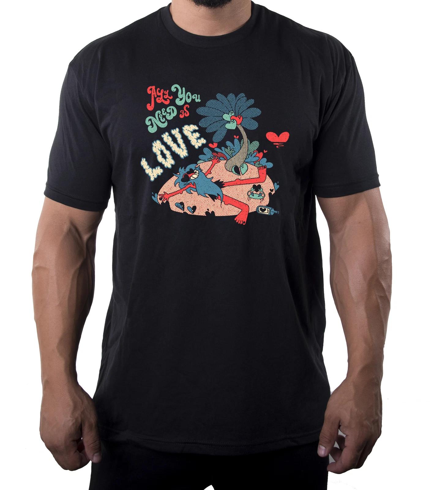 Funny Vintage All You Need Is Love Shirts, Valentine Tees, Funny Men s Shirts! L