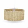 Zen Style Woven Rattan & Paper Rope Pendant Light for Bedroom Balcony Dining Room