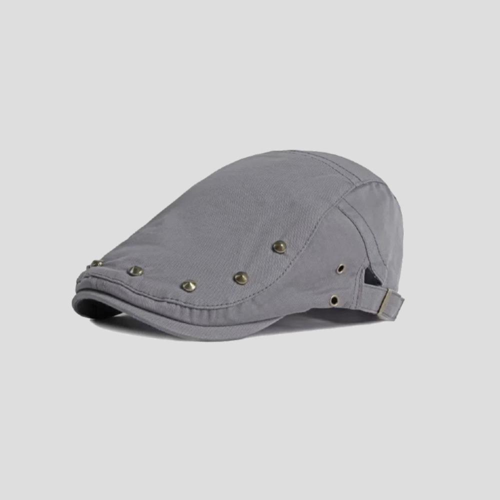 Cotton Forward Cap Harajuku Retro Painter Hat Fashion Rivet Beret Forward Hat