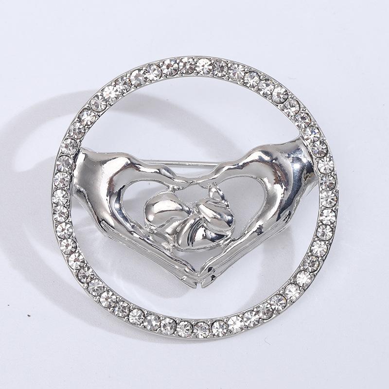 

Творческий Популярный Медицинский Ювелирные Изделия Булавка, Персонализированный Мультфильм Любовь Рука Фетальная Брошь Источник