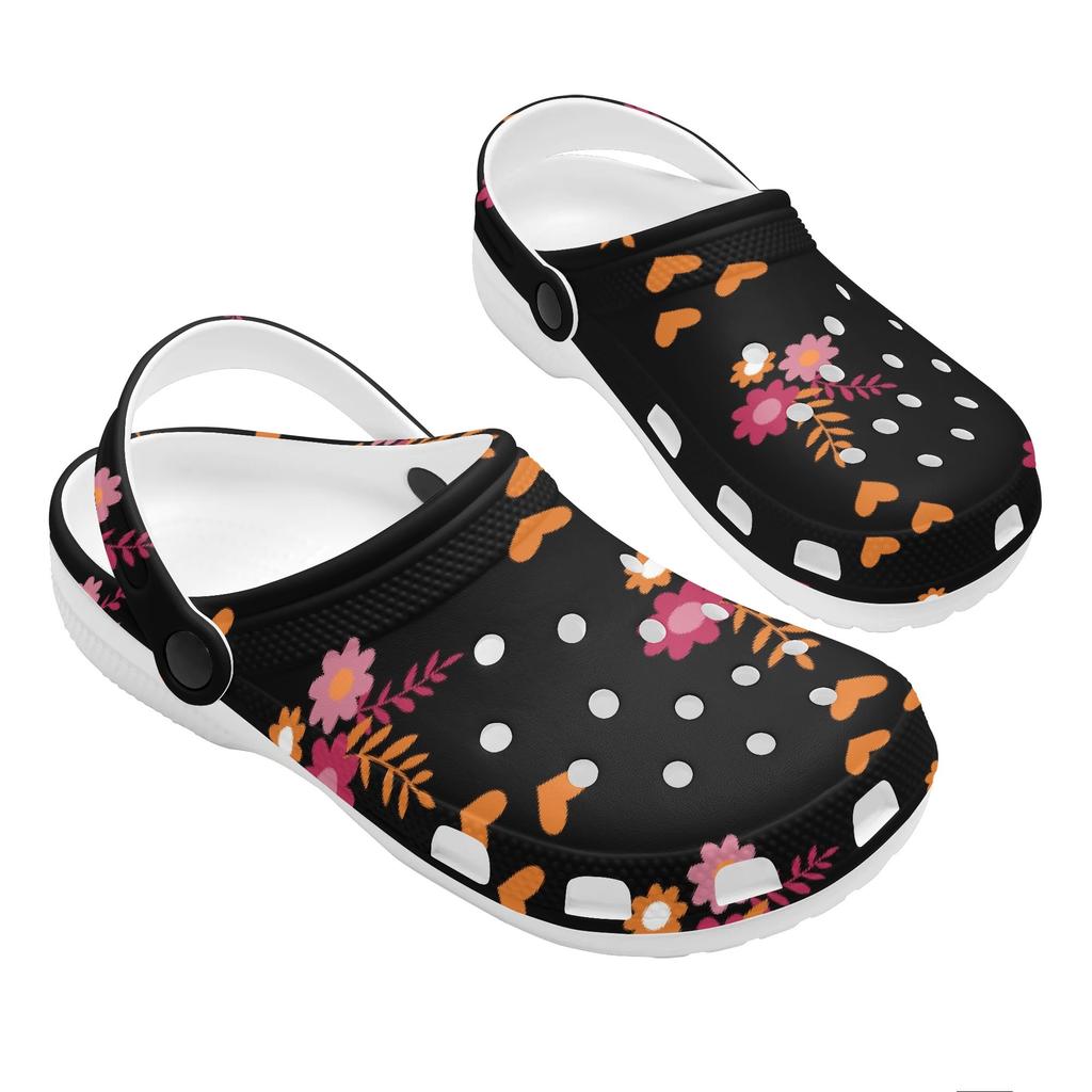 Summer Print EVA Casual Clogs for Women Men Ventilated Breathable Slip On Soft Sole Shoes Summer Sandals Daily Comfort Wear
