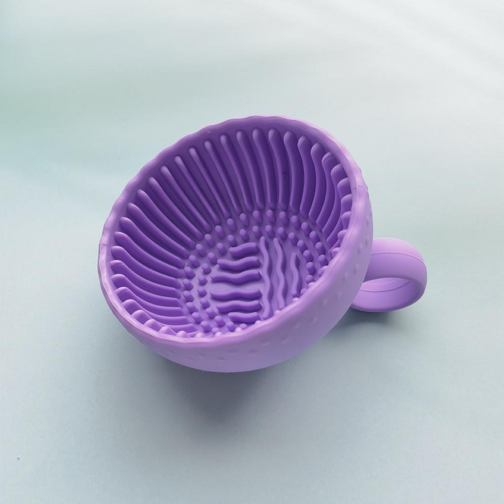 Čistič štětců na make-up Skládací miska na čištění labutěnky štětce na oční stíny Wash Clean Mat Kosmetické nástroje Měkká silikonová krabička na čištění