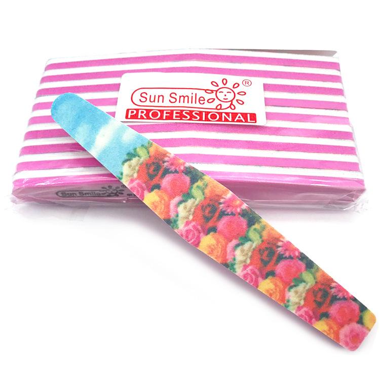 Rhombus Sponge Nail Art Tool Set: Double-Sided File Strips, Polishing Supplies, and Ornaments.