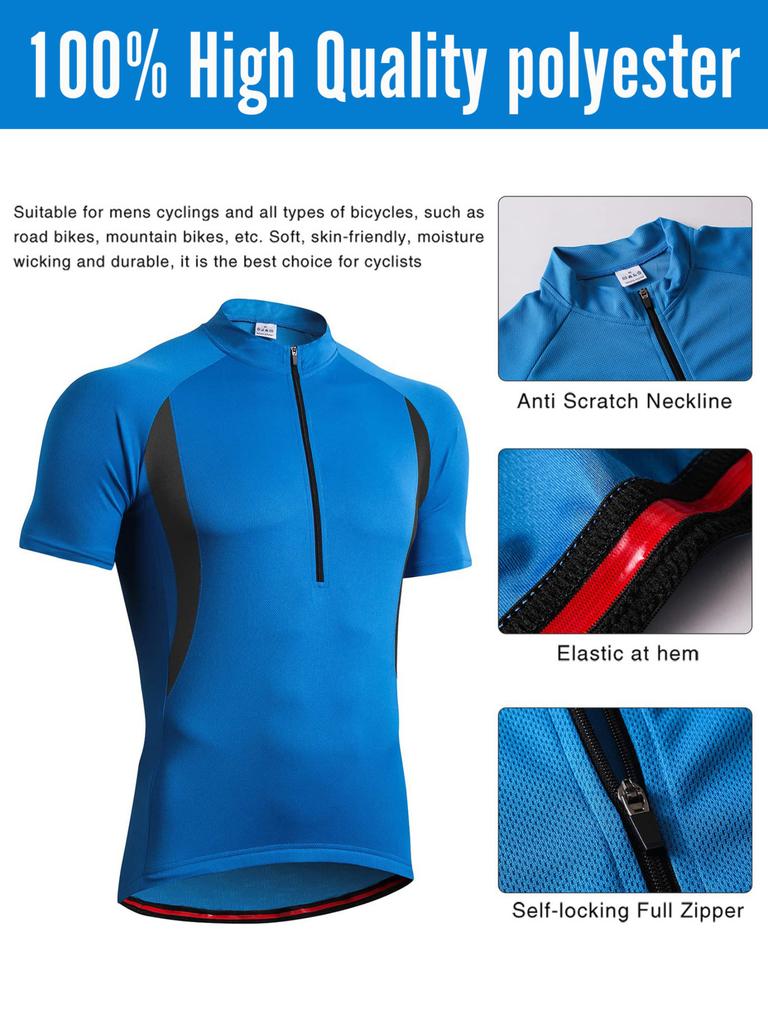 Men's Cycling Short Sleeve Cycling Outdoor Breathable Sports T-shirt