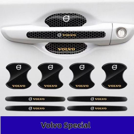 8PCS Invisible Car Door Handle Bowl Anti-Scratch Protector Sticker For Volvo