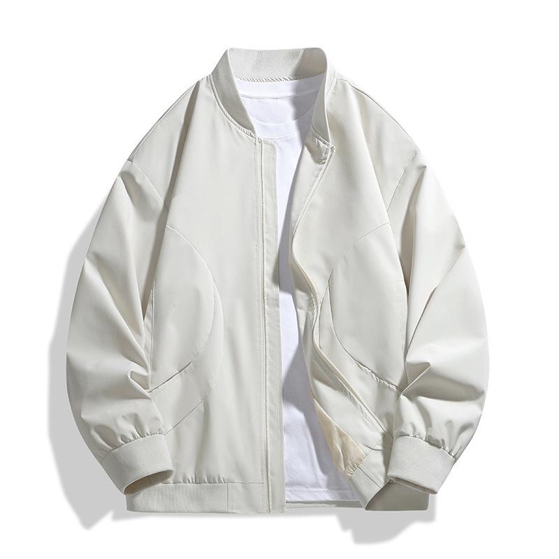 Spring and Autumn New Jacket Men's Simple Loose and Versatile Baseball Collar Fashion Flight Suit Jacket Men's Shock Clothes Men