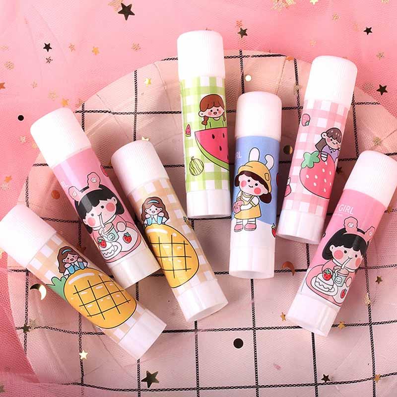 Cartoon Glue Stick for Students Kids High Viscosity Solid Adhesive Strong Bond Fun Stationery School & Office & Home Supplies