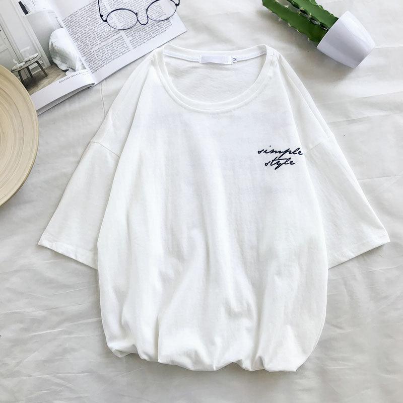 

Мужская футболка с принтом букв, летняя повседневная уличная футболка в стиле поп-музыки с коротким рукавом, топ M белый