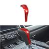 Luxury Red Carbon Fiber Car Center Gear Shift Knob Sticker For Cayenne 2011-2017