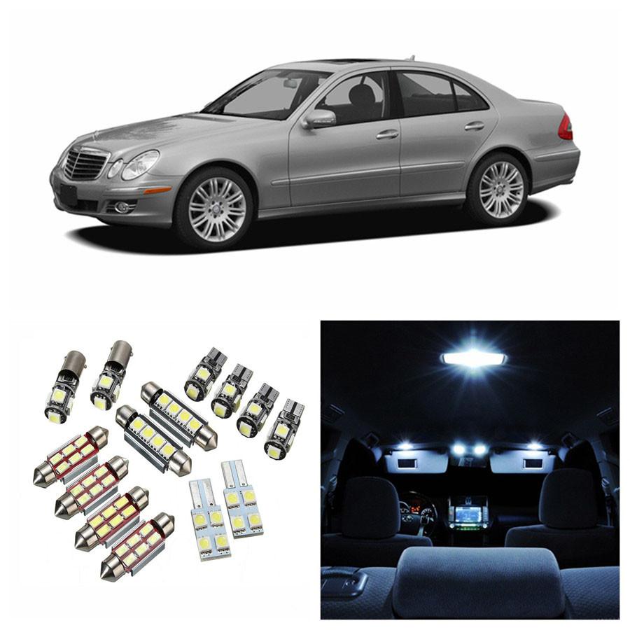 14Pcs White Car LED Plate Interior&Dome&License Plate Reading Light Festoon Bulb