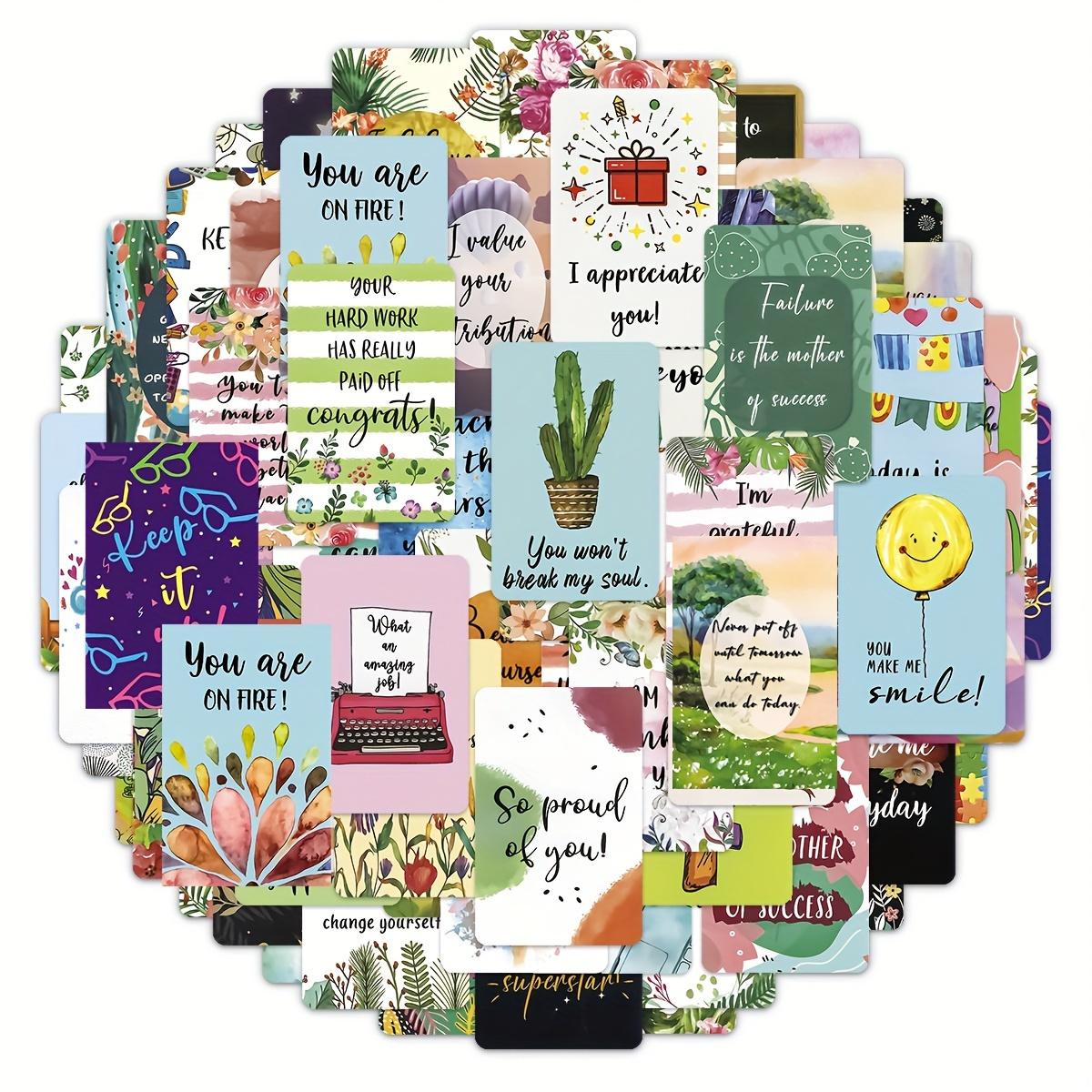 72 pieces Inspirational Affirmation Cards for Daily Motivation - Women and Men Encouragement Cards разноцветный